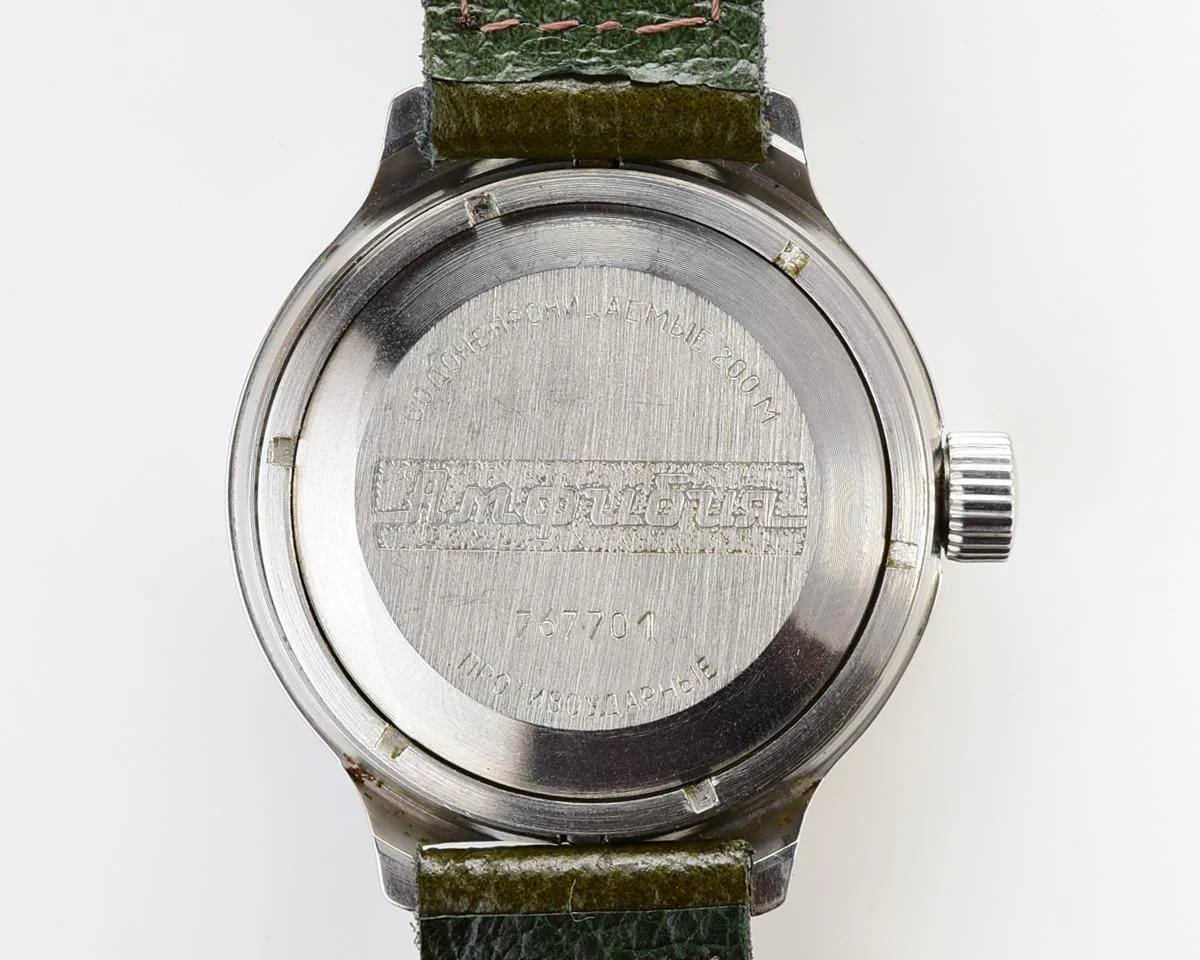 Soviet Vostok Amphibia vintage mechanical wristwatch