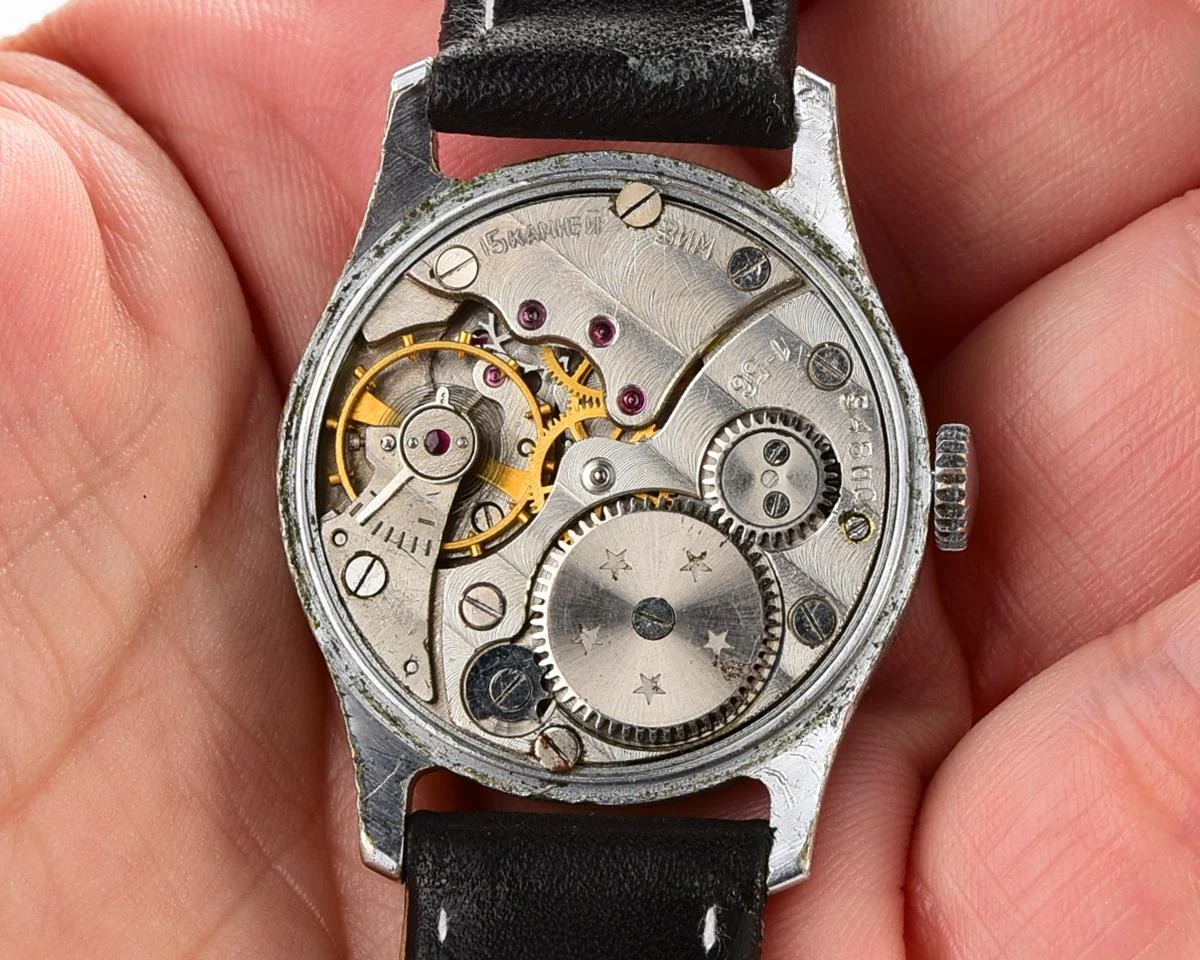 ZiM Soviet mechanical watch with cream dial - from the 1st quarter of 1956