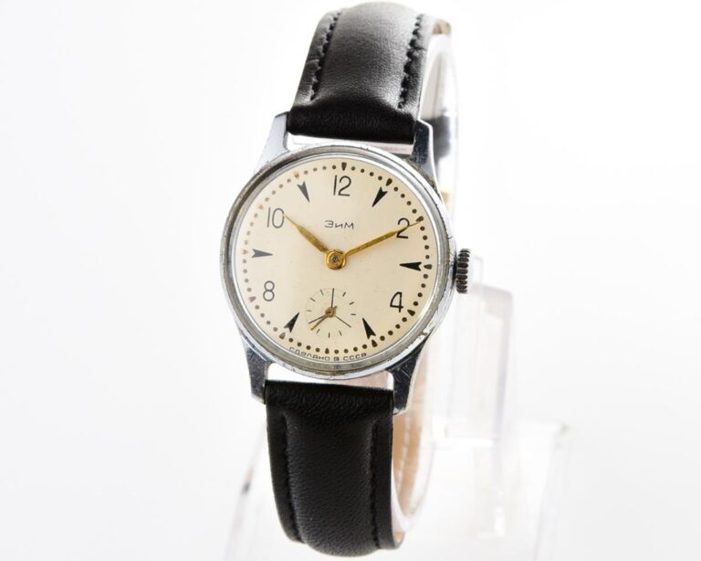 ZiM soviet mechanical watch with cream dial - from the 1st quarter of 1956