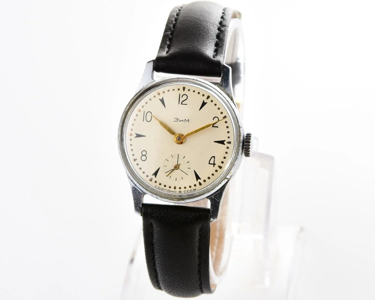 ZiM Soviet mechanical watch with cream dial - from the 1st quarter of 1956