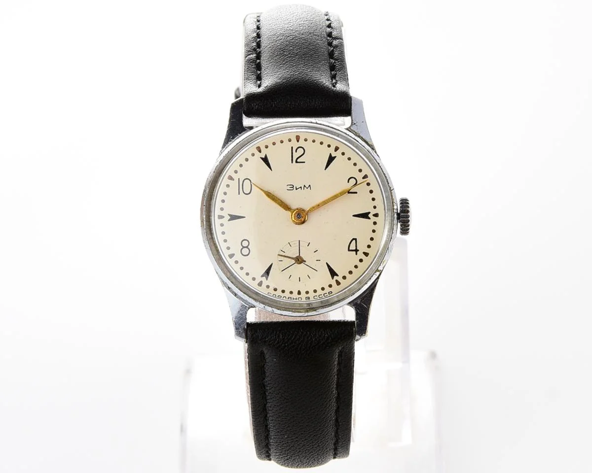 ZiM Soviet mechanical watch with cream dial - from the 1st quarter of 1956