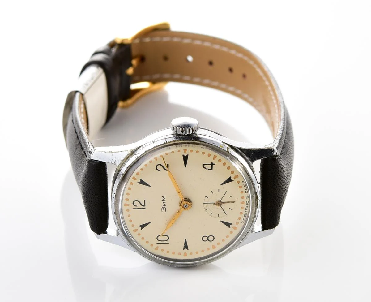 ZiM Soviet mechanical watch with cream dial - from the 1st quarter of 1956