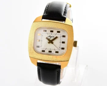 Luch - massive Soviet gold-plated vintage wrist watch