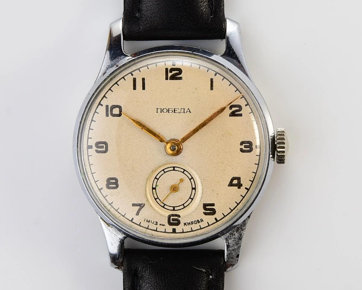Vintage Soviet mechanical Pobeda wrist watch, from the 1st quarter 1951!