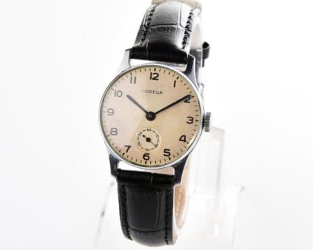 Excellent soviet mechanical watch POBEDA, ChChZ, 3rd quarter of 1955
