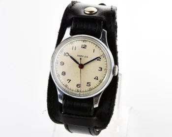 Vintage Pobeda watch with central seconds hand