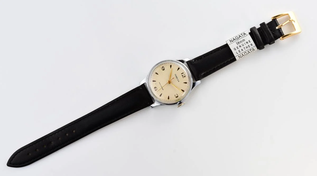 Excellent vintage Soviet Pobeda with central seconds hand & diamond shaped crown, 1st Moscow Watch Factory