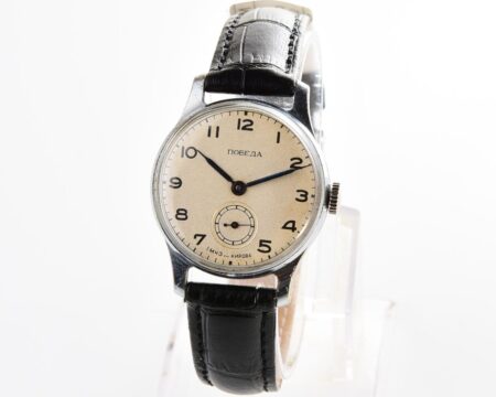 Vintage soviet mechanical POBEDA wrist watch, 1MChZ, 2nd quarter 1958