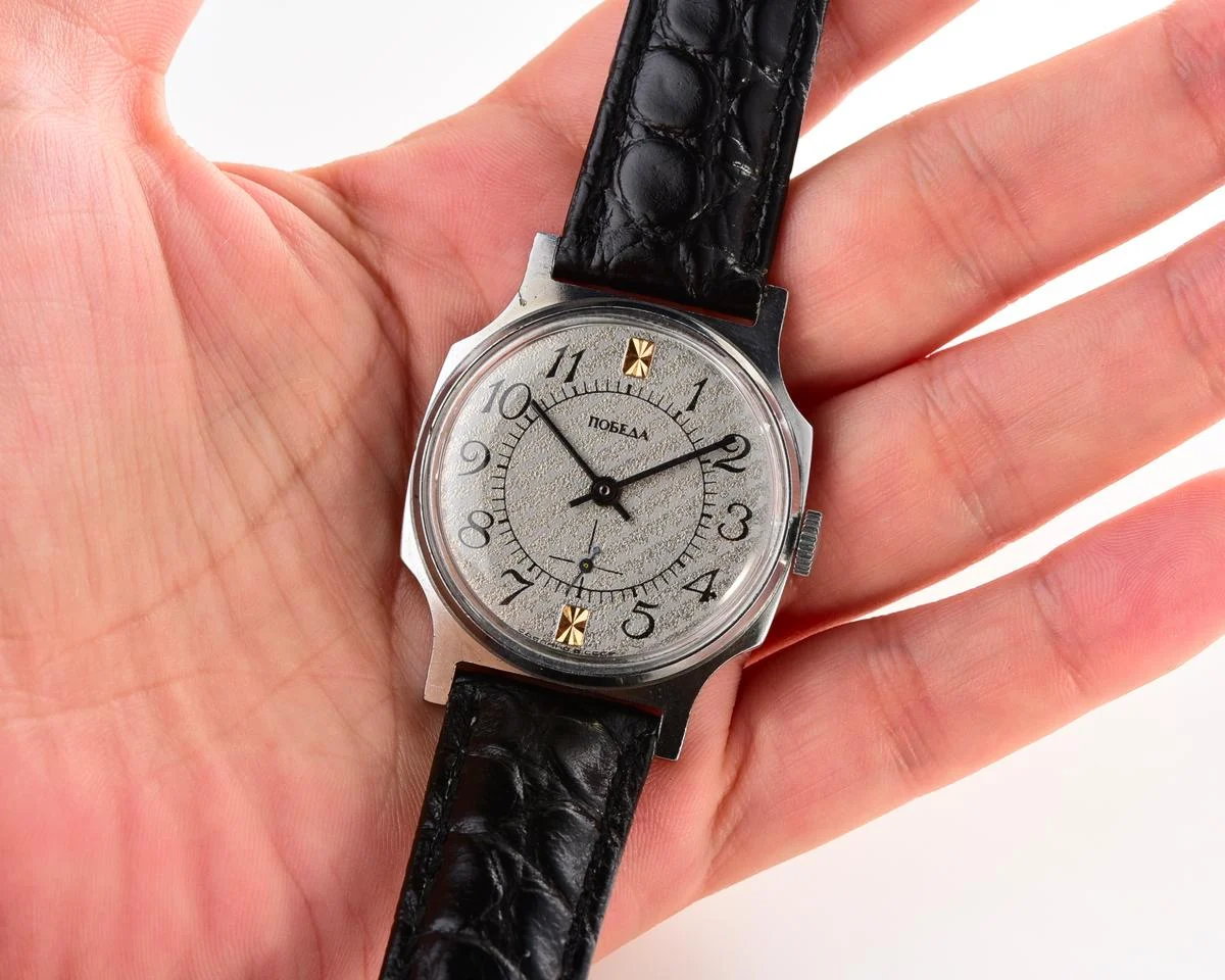 Pobeda Soviet mechanical wrist watch