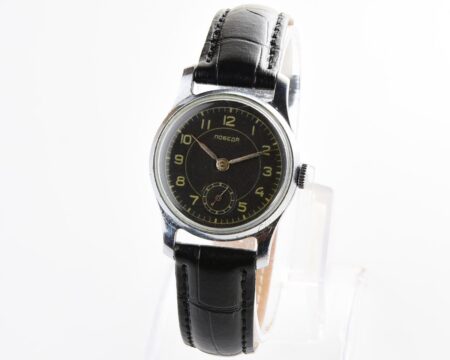 Vintage soviet mechanical POBEDA wrist watch from 1st quarter 1957