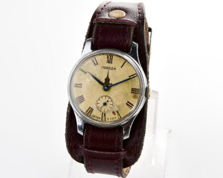Vintage soviet mechanical POBEDA wrist watch, 3rd quarter of 1951