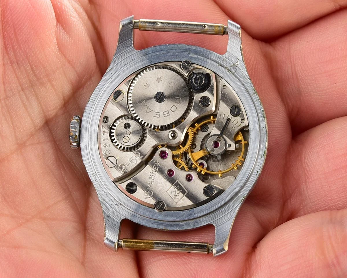 Vintage Soviet mechanical Pobeda wrist watch, 1MChZ, 2nd quarter of 1952