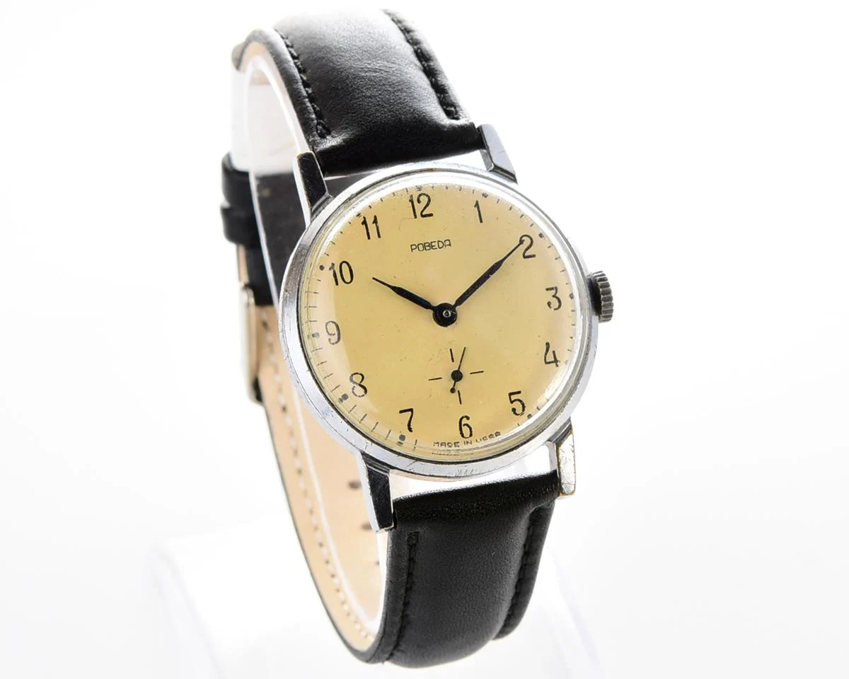 Pobeda Soviet mechanical wrist watch