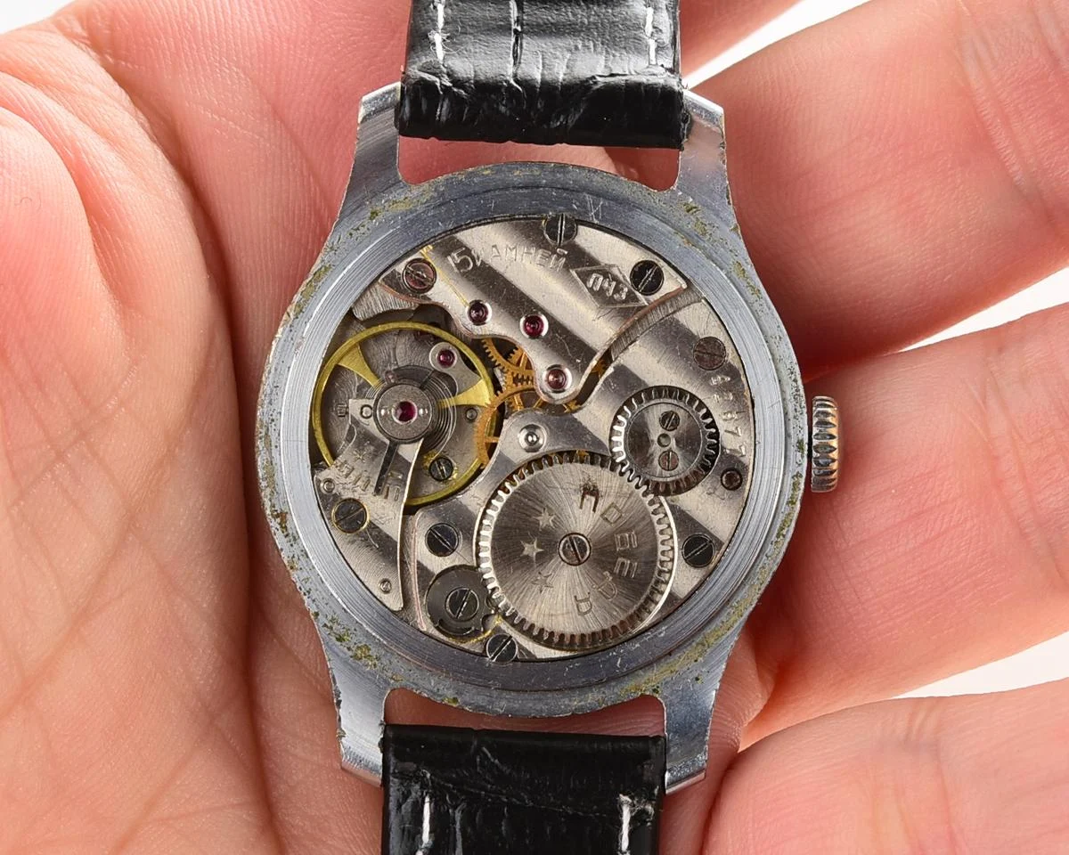 Excellent condition vintage Soviet mechanical Pobeda wrist watch, PChZ