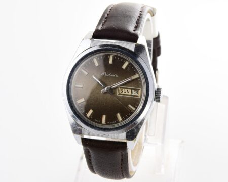 RAKETA vintage mechanical wrist watch with double calendar