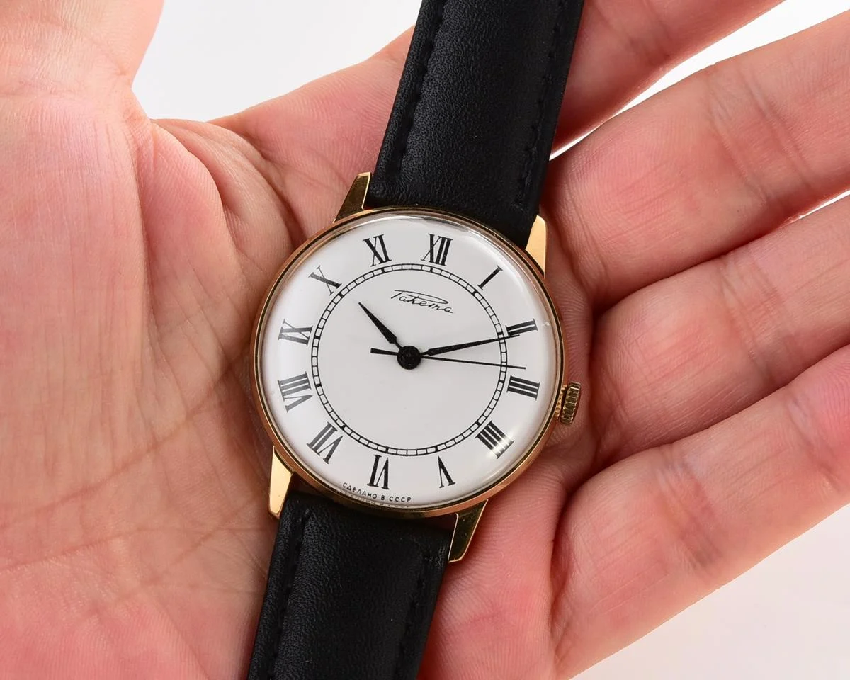 TIME CAPSULE: Vintage gold-plated Soviet Raketa watch, New Old Stock (NOS)!