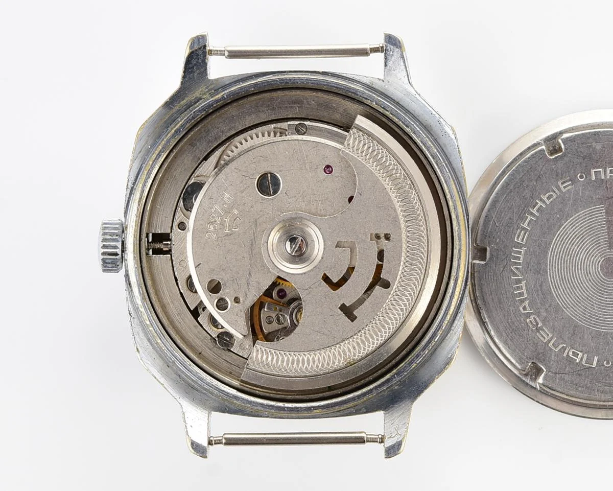 Vintage Soviet Raketa wrist watch with automatic movement