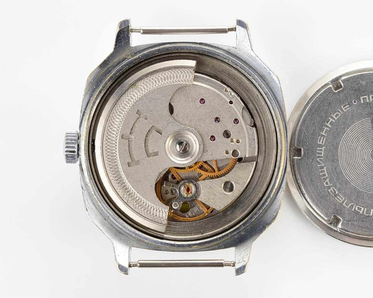 Vintage Soviet Raketa wrist watch with automatic movement