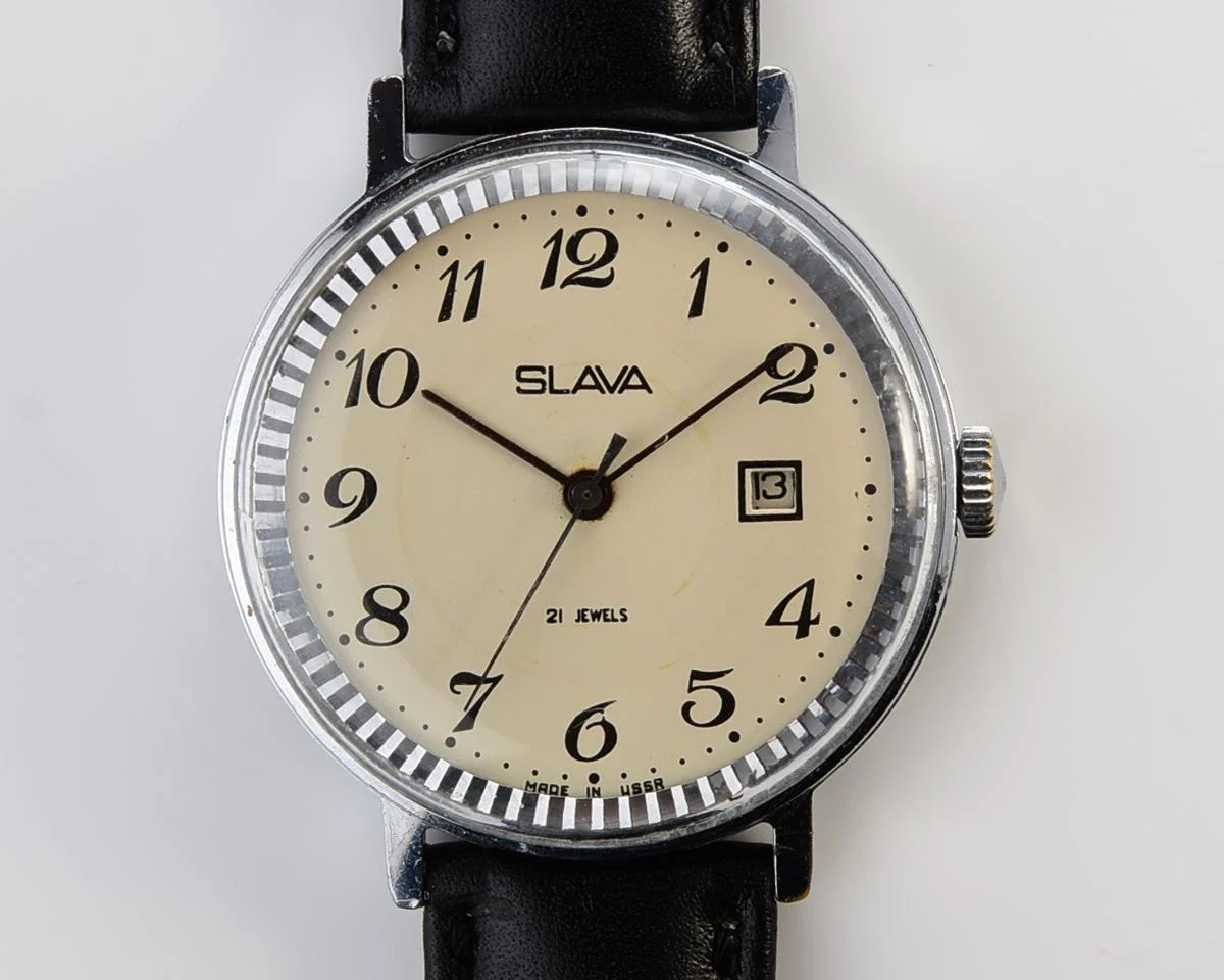 Slava Soviet mechanical vintage watch