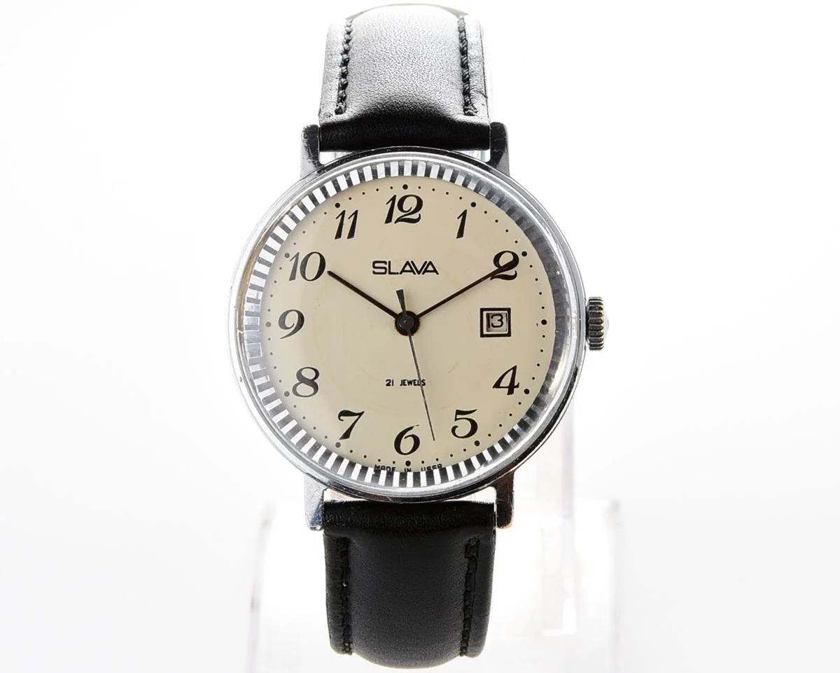 Slava Soviet mechanical vintage watch