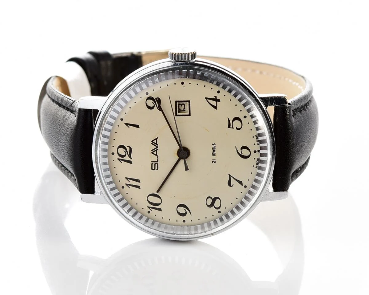Slava Soviet mechanical vintage watch