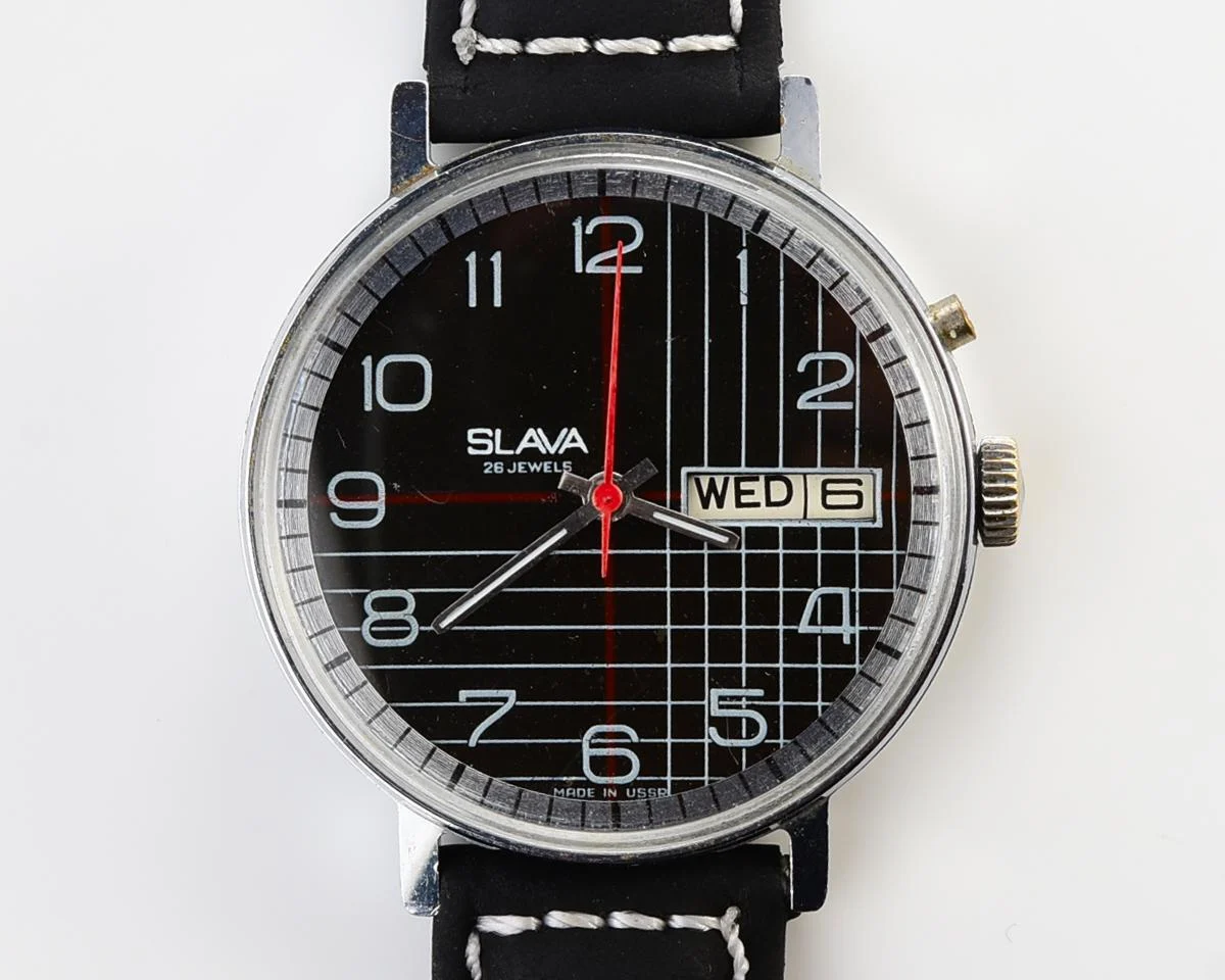 Slava Soviet mechanical vintage watch