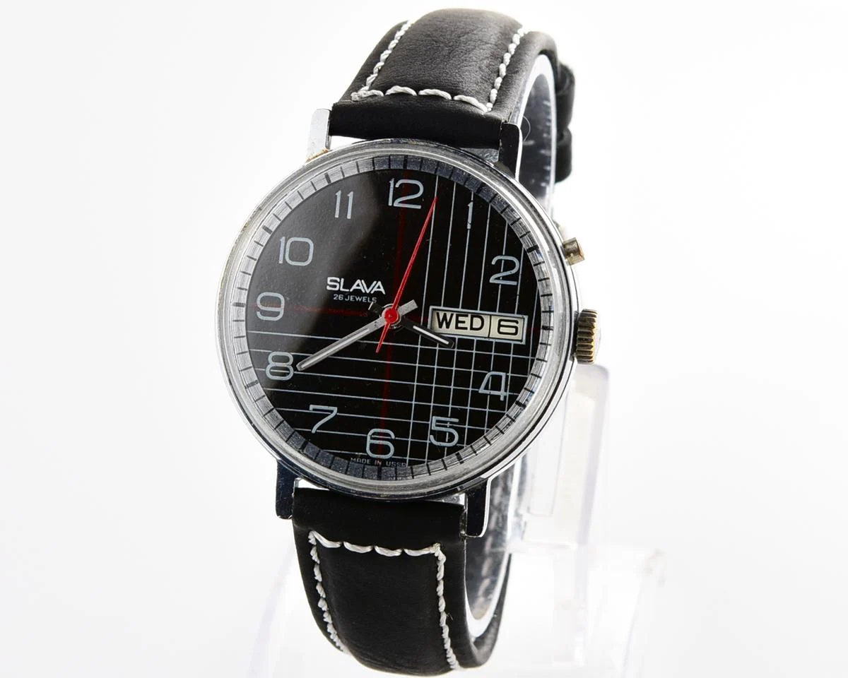 Slava Soviet mechanical vintage watch
