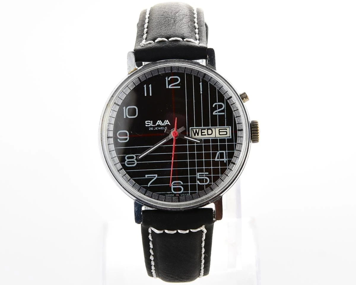 Slava Soviet mechanical vintage watch