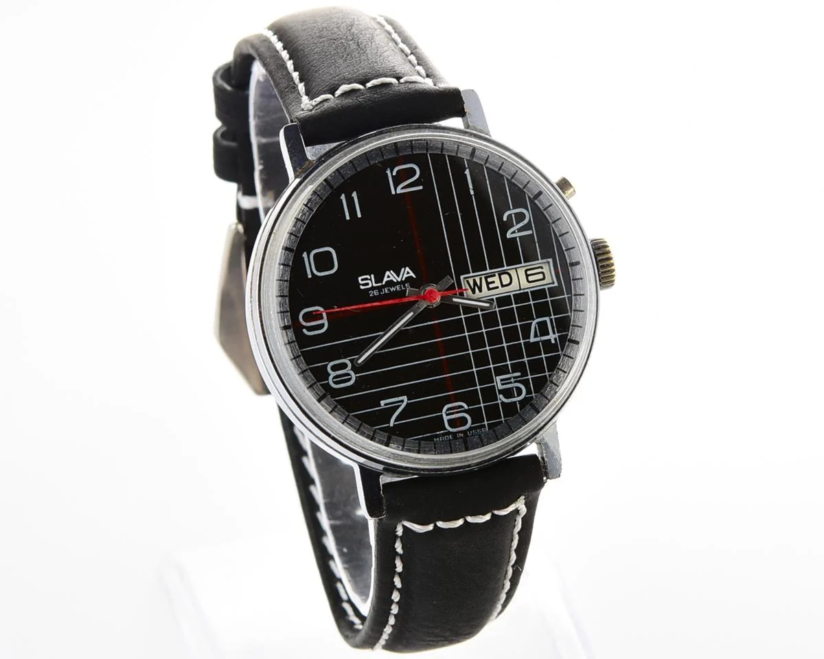 Slava Soviet mechanical vintage watch