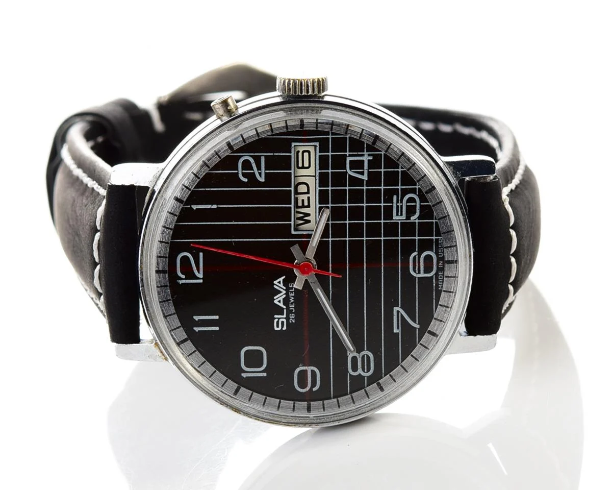 Slava Soviet mechanical vintage watch