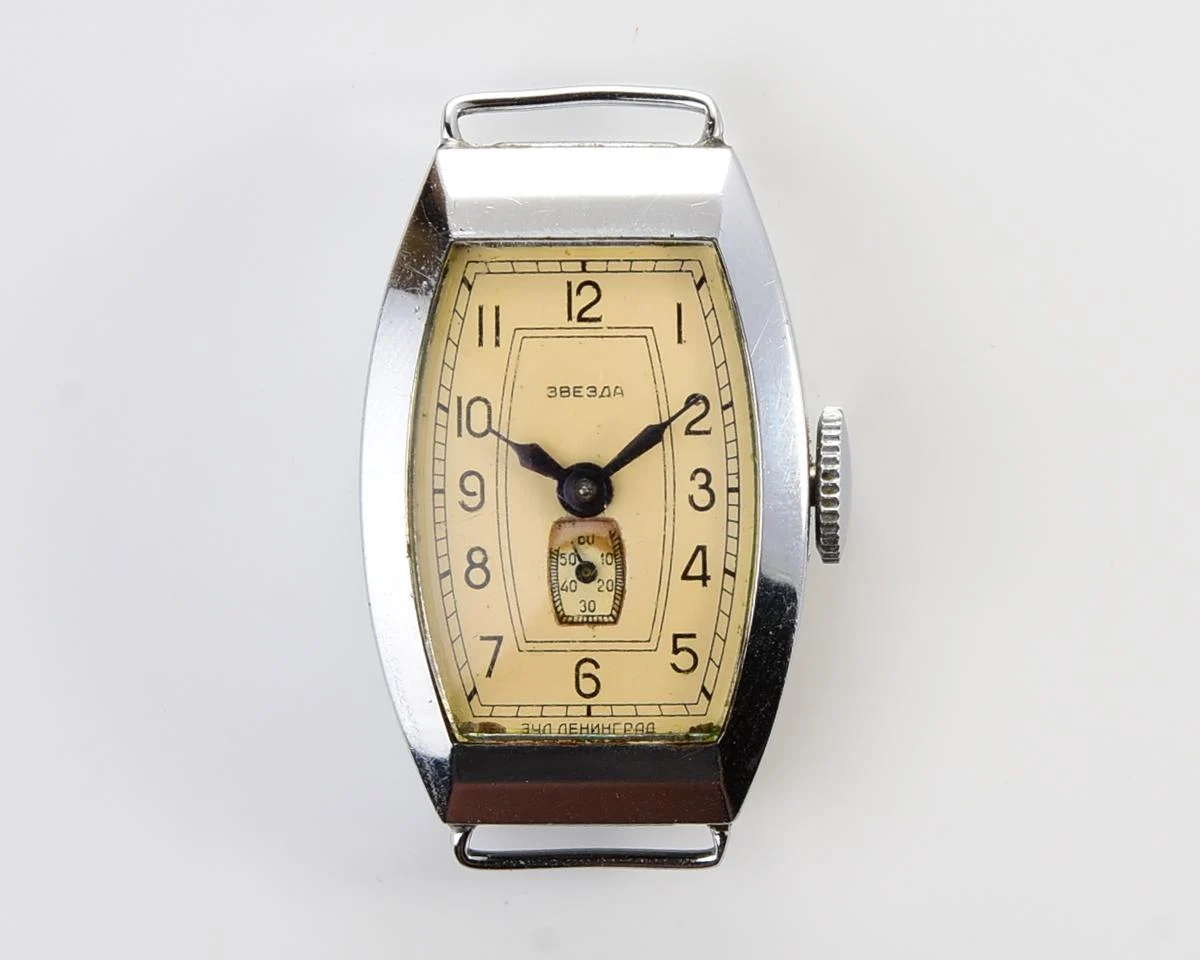 Vintage Soviet Zvezda wrist watch, 3rd quarter of 1955