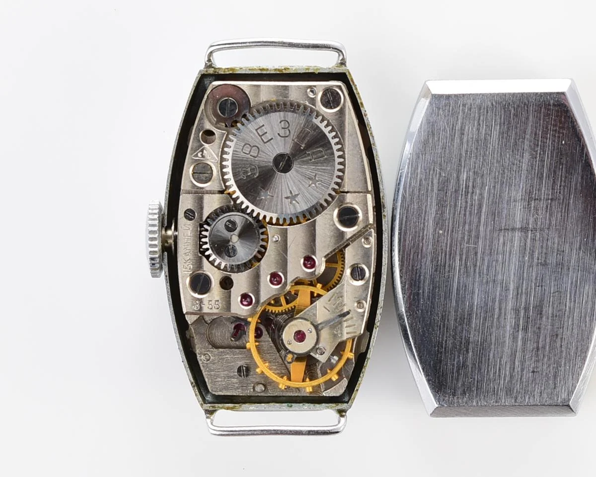Vintage Soviet Zvezda wrist watch, 3rd quarter of 1955