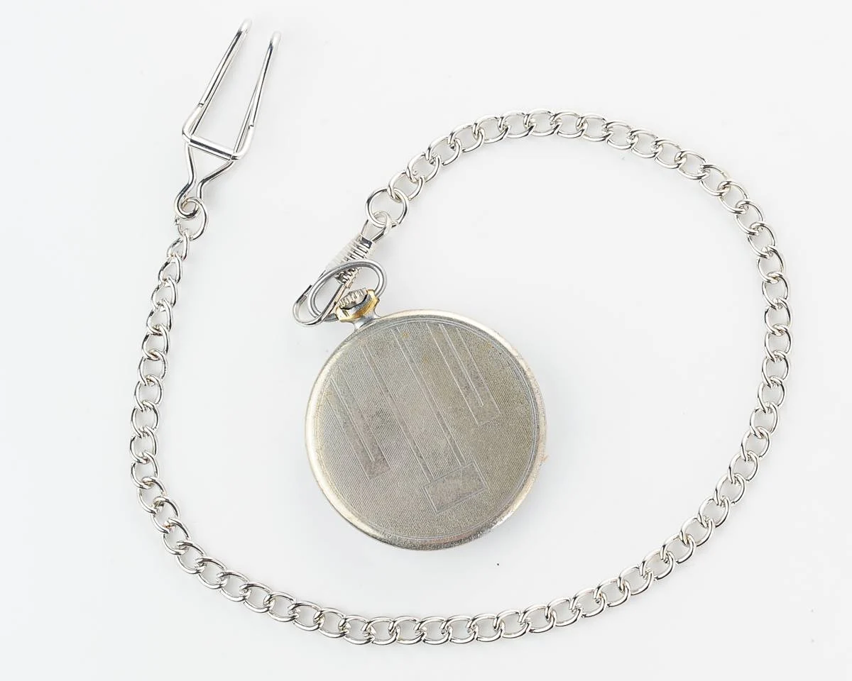 Excellent Molnija open face vintage Soviet pocket watch