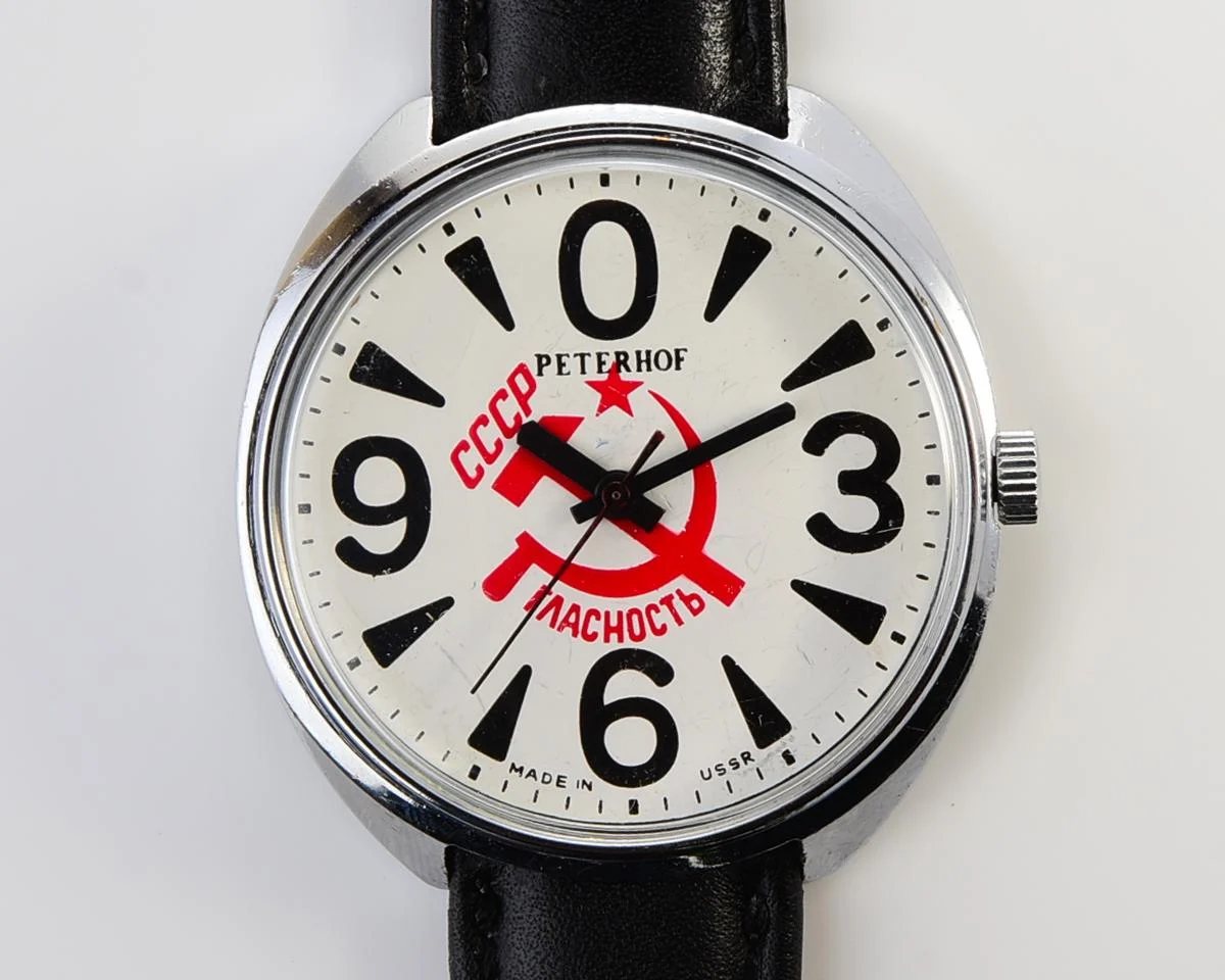 Soviet mechanical Raketa "big zero" wristwatch