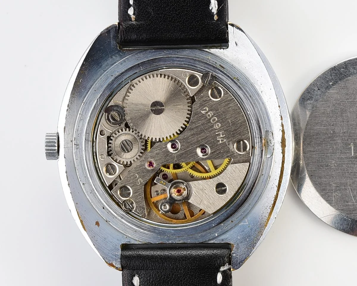 Soviet mechanical Raketa "big zero" wristwatch