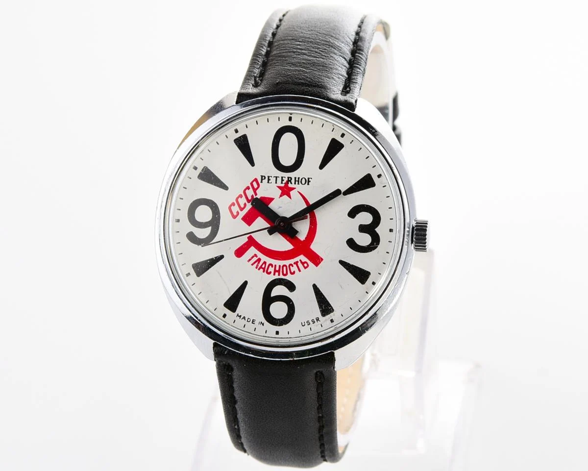 Soviet mechanical Raketa "big zero" wristwatch