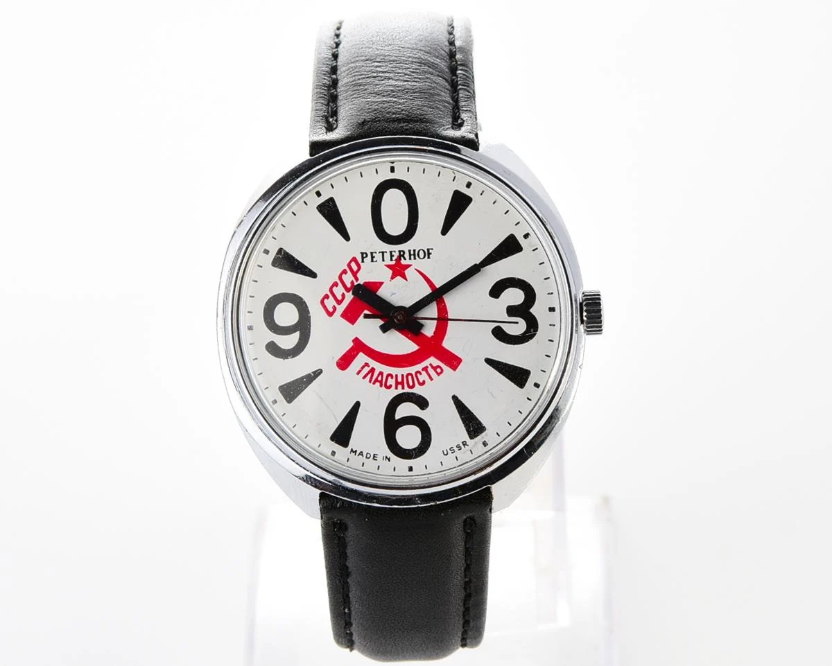Soviet mechanical Raketa "big zero" wristwatch