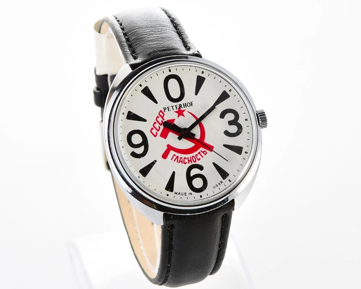 Soviet mechanical Raketa "big zero" wristwatch