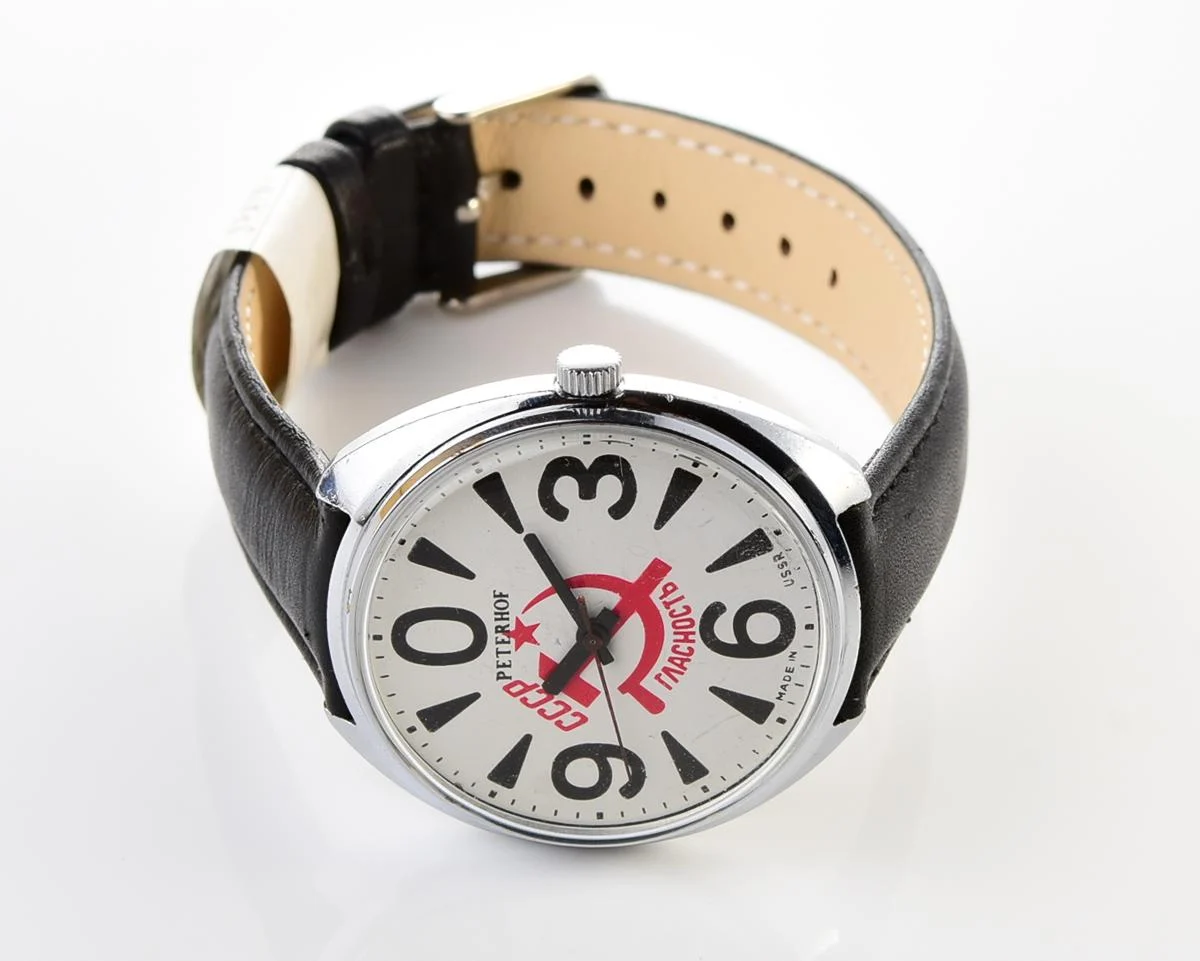 Soviet mechanical Raketa "big zero" wristwatch