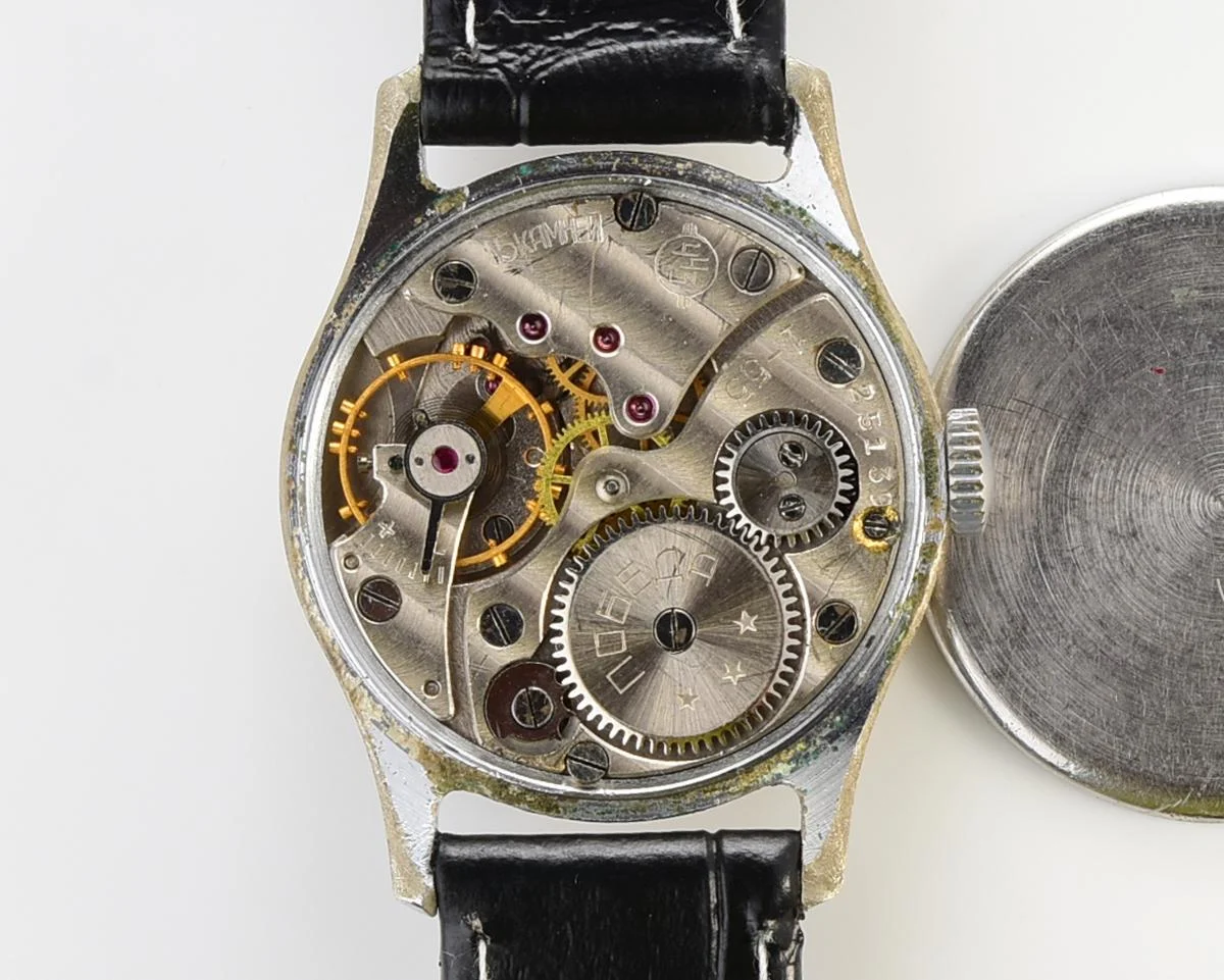 Soviet mechanical watch Pobeda, ChChZ, the 1st quarter of 1955
