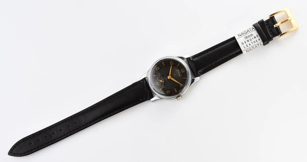 Vintage Soviet mechanical Pobeda wrist watch from 1950s