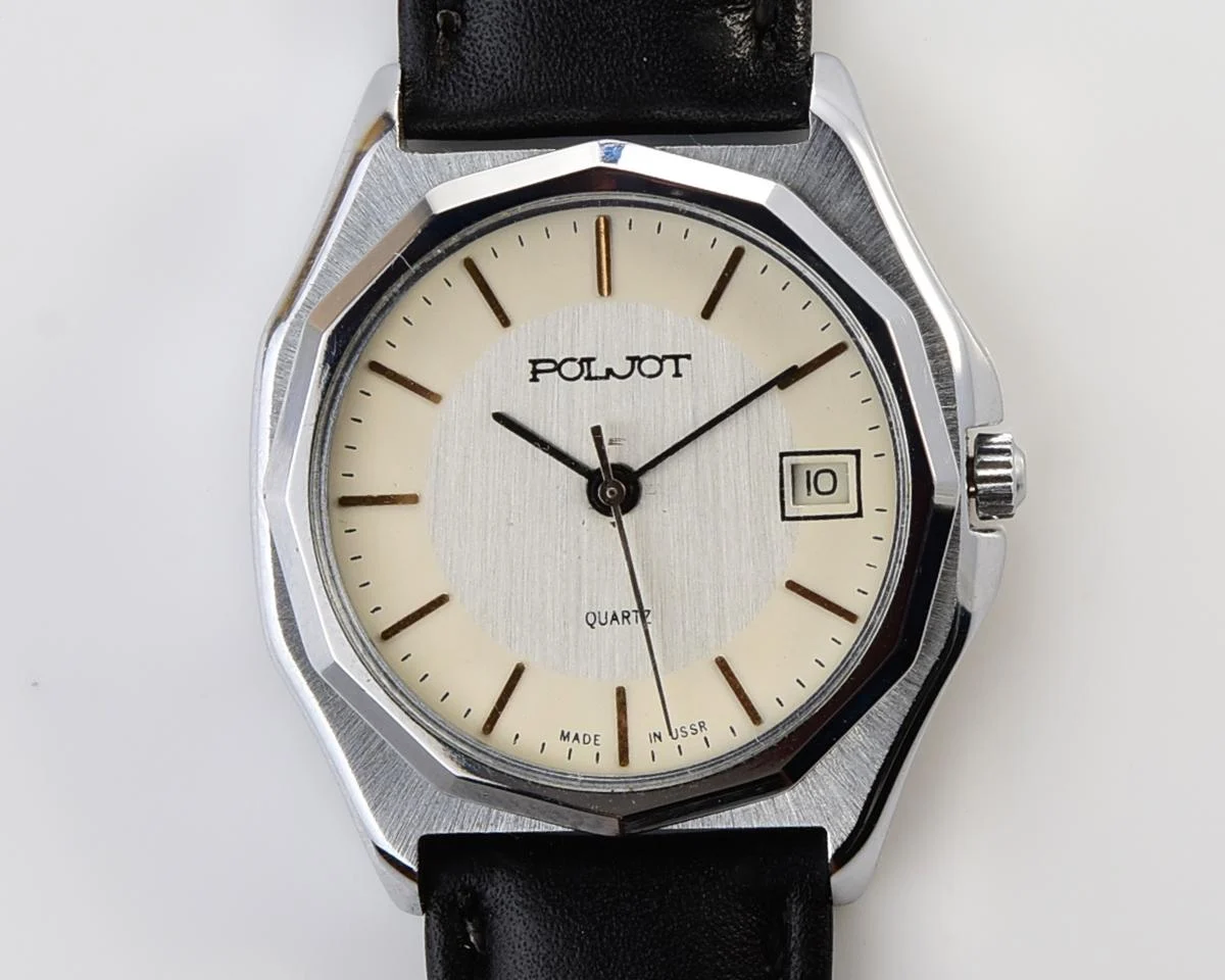 Soviet Poljot watch with quartz movement