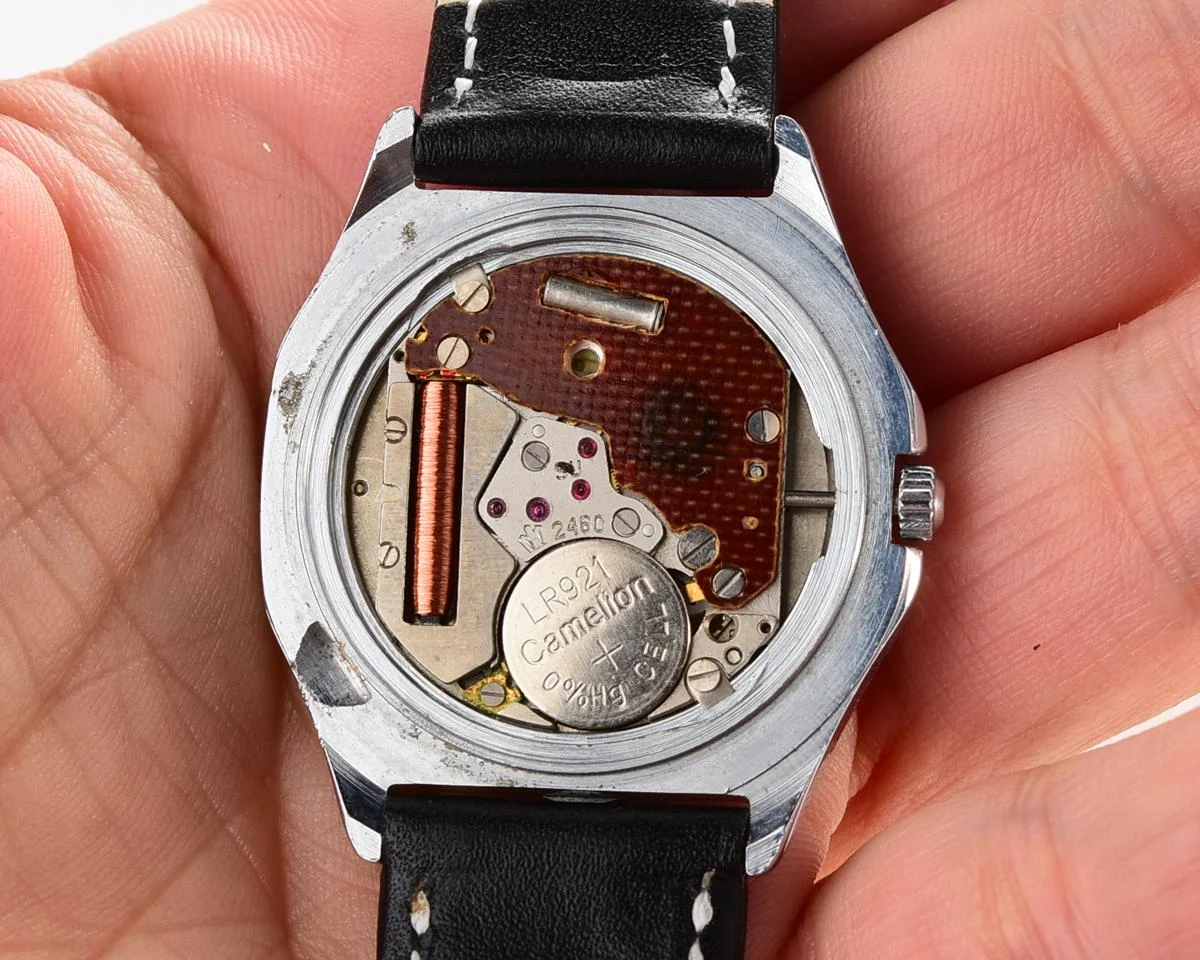 Soviet Poljot watch with quartz movement