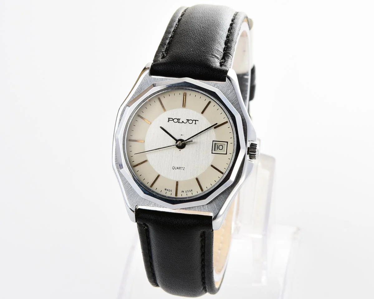 Soviet Poljot watch with quartz movement
