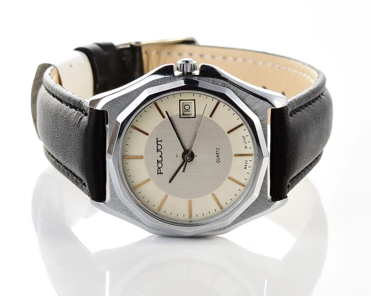 Soviet Poljot watch with quartz movement