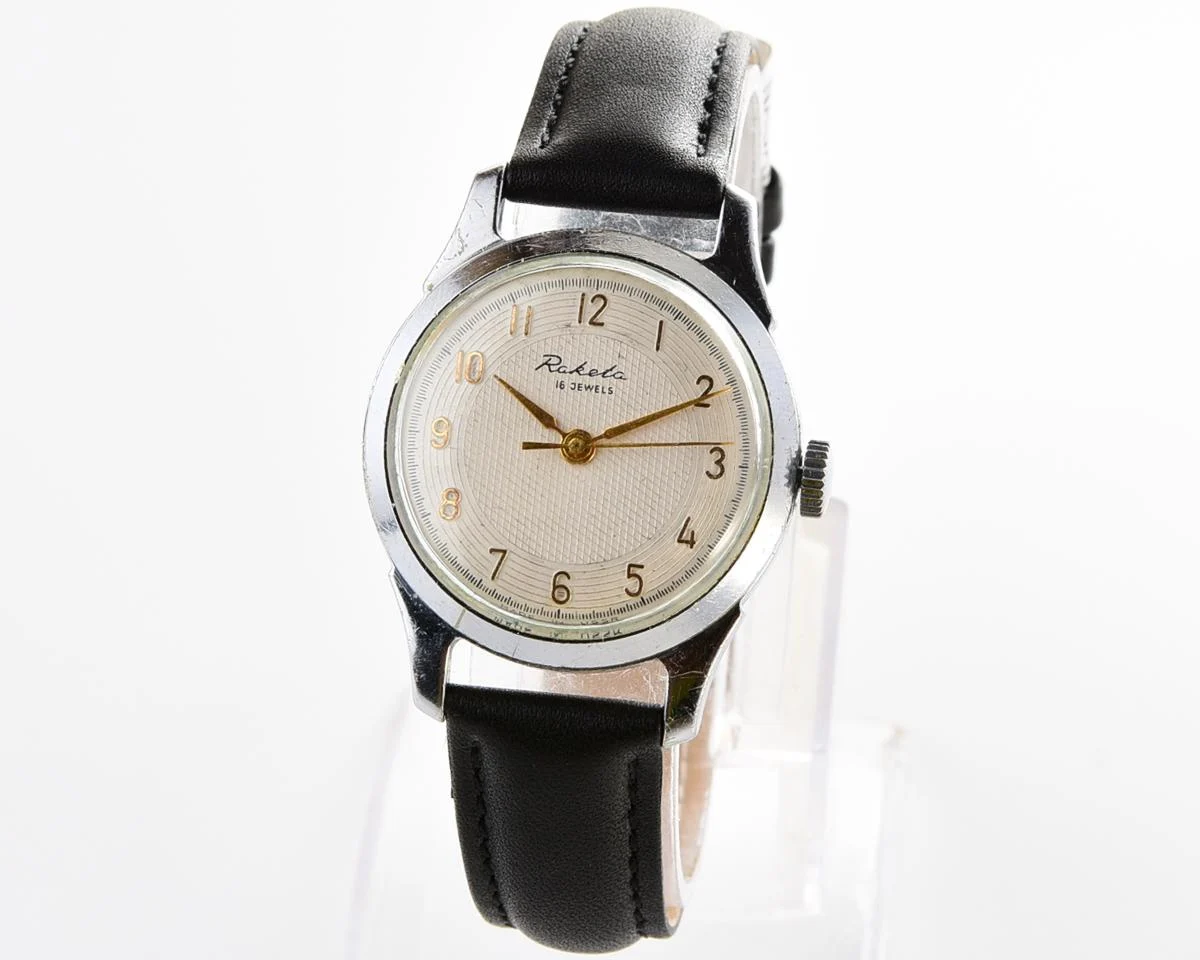Excellent Raketa Soviet vintage mechanical watch