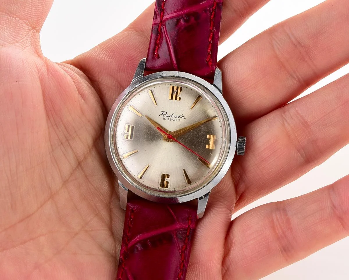 Soviet Raketa vintage mechanical watch