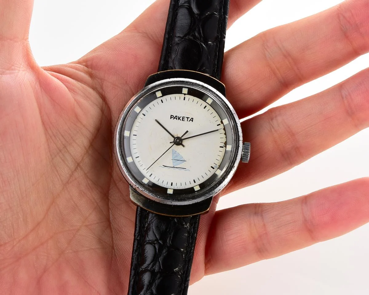 Soviet Raketa vintage mechanical watch