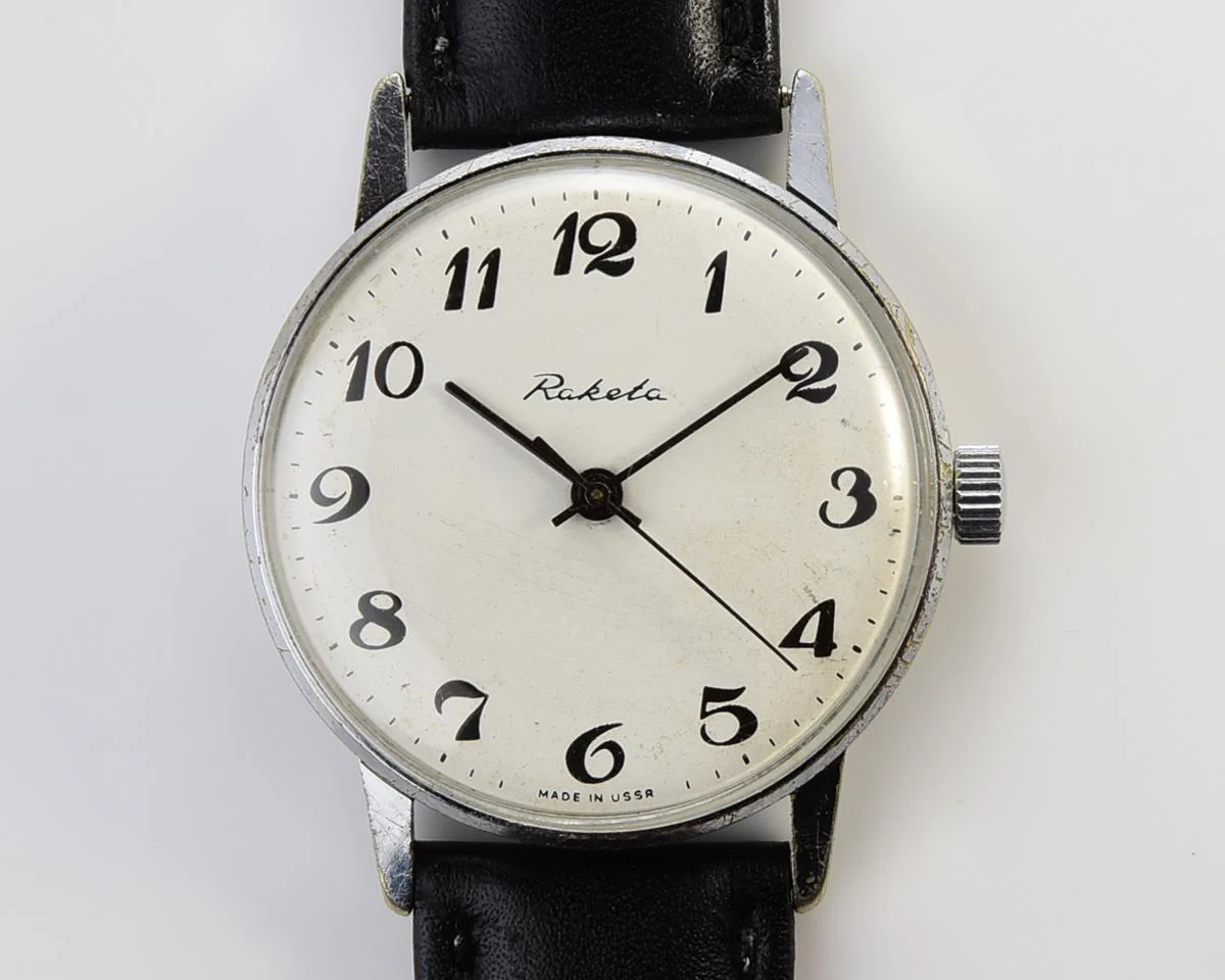 Soviet Raketa elegant vintage mechanical watch