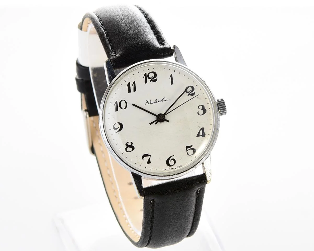Soviet Raketa elegant vintage mechanical watch